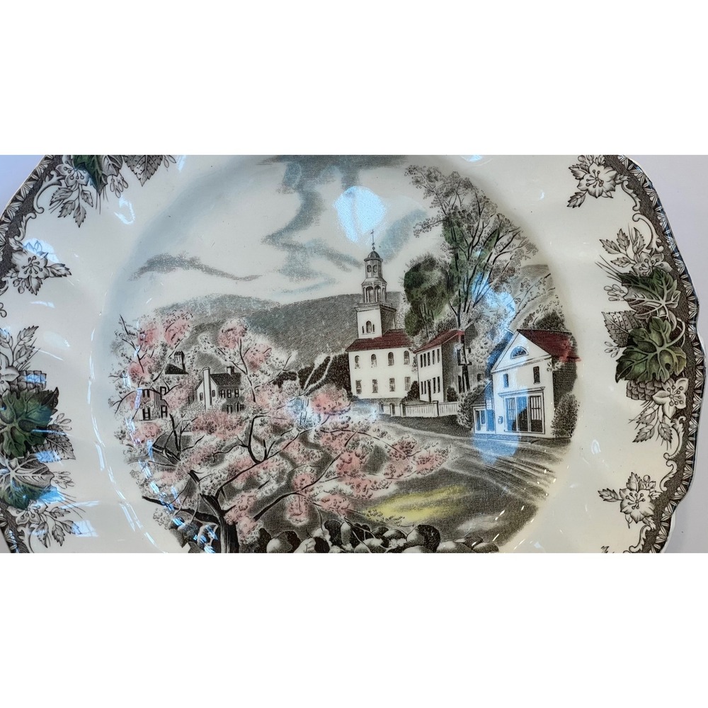 Johnson Brothers Friendly Village 9.75" Dinner Plates Set of 3 Vintage England - Picture 10 of 16